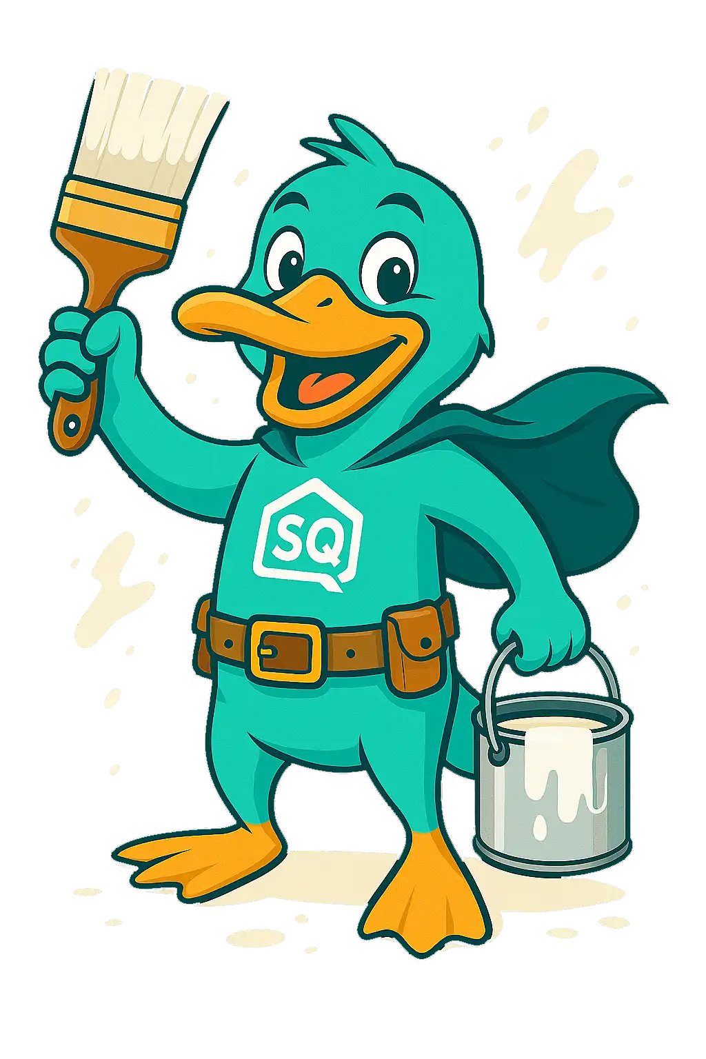 SureQuote mascot holding clipboard